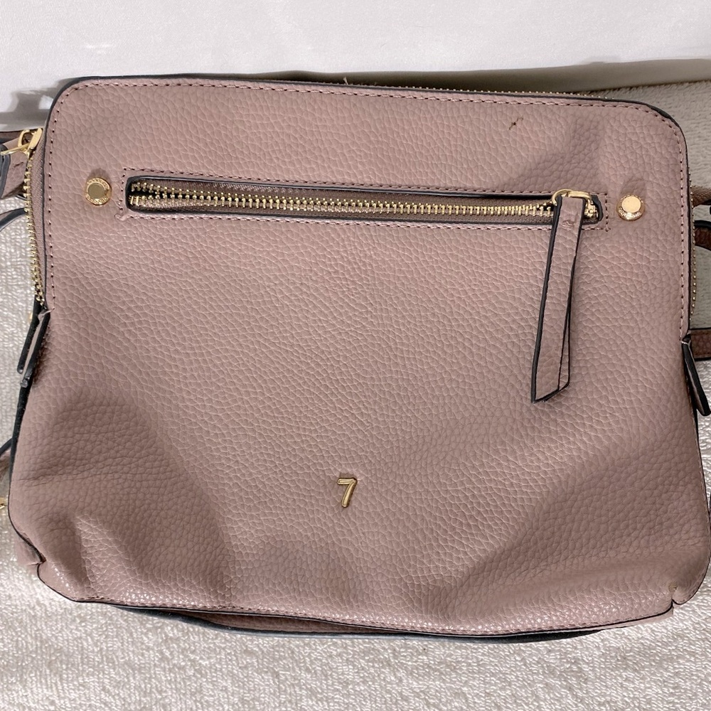 Seven Days Pink Vegan Leather Cross Body Bag Shoulder Bag Purse